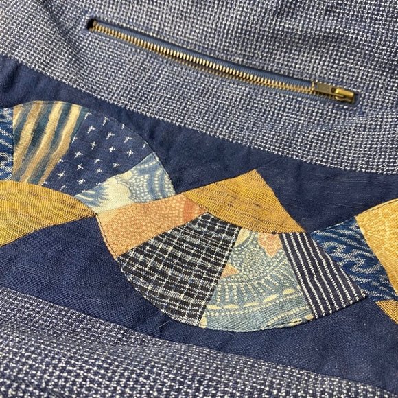 Blue Patchwork Purse (Handbag & Shoulder Straps) - Picture 7 of 7